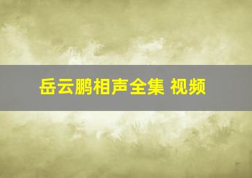 岳云鹏相声全集 视频